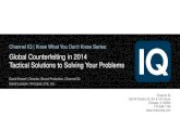 Channel IQ Webinar | April 30, 2014 | The State of Counterfeiting in 2014