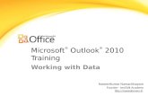Working with Data MS Outlook Advance