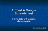 Embed A Google Spreadsheet