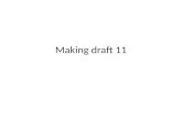 Step by step plan of draft 11