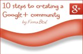 10 steps to creating a Google+ community