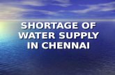 Shortage Of Water Supply In Chennai(Semester Exam)