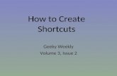How To Create Shortcuts