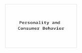 Ch 5- Personality and Consumer Behavior