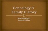 Urban Archaeology Session 8: Add-on - Genealogy and Family History