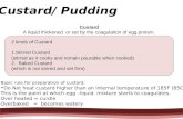 Custard pudding