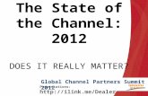 The State of the Channel 2012: Does it Matter? [Global Channel Partners Summit]