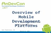 Overview of Mobile Dev Platforms