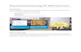 Tizen-based Samsung TV SDK Overview