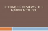 Lit review matrix pp