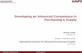 Developing an Advanced Competence in Purchasing & Supply