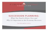 Succession Planning: Why It's Important as the Economy Recovers