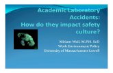 Safety culture and academic laboratory accidents
