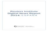 Reuters Institute: Digital News Report 2014 (España)