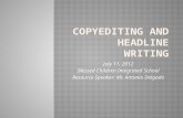 Copyreading and headline writing   bcis campus journalism training-workshop 2012