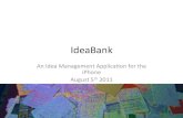 Second presentation idea_bank