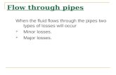 Flow in pipes
