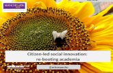 Citizen led social innovation - Open University seminar
