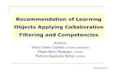 Recommendation of Learning Objects Applying Collaborative Filtering and Competencies