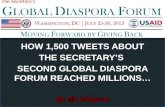 How 1,500 Tweets About The Secretary’s  Second Global Diaspora Forum Reached Millions...