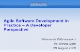 Agile Software Development in Practice - A Developer Perspective