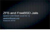 ZFS and FreeBSD Jails