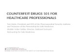 Counterfeit drugs 101 for Healthcare Providers