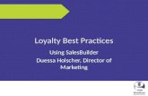 Loyalty best practices conf 2013