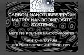 Epoxy/CNT nanocomposites