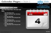 How to make create calendar pages design 1 powerpoint presentation slides and ppt templates graphics clipart