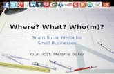 MaRS Best Practices: Where, What, Who(m): Smart Social Media for Small Businesses