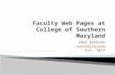 Faculty Web Pages At CSM