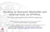 Hooking up Semantic MediaWiki with external tools via SPARQL