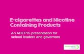 E-cigarettes - a briefing for schools