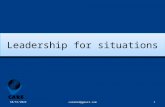 Leadership for situations