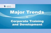 Major trends in corporate training and development