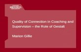 Quality of connection in coaching and supervision: the role of Gestalt