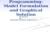 Linear programming  - Model formulation, Graphical Method