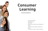 Consumer  learning