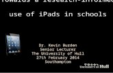 Apple Conference Southampton 2014: research base for iPads