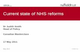 Current state of NHS reforms