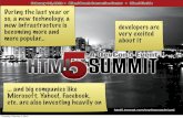 HTML5 summit - DevCon5 - Miami - Feb 2, 2012