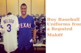 Buy baseball uniforms from a reputed maker