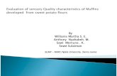 Sess12 4 w illiams - ￼￼evaluation of sensory quality characteristics of muffins developed from sweet potato flours