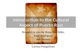 Introduction To The Cultural Aspect Of Puerto Rico