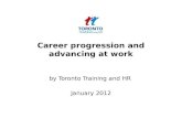 Career progression and advancing at work January 2012
