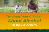 Teaching children about alcohol