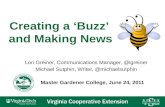 Creating a 'Buzz' and Making News