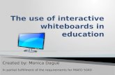 Monica dague   interactive whiteboards in education