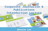 Corporate Journalism and Publications - Introduction Lecture